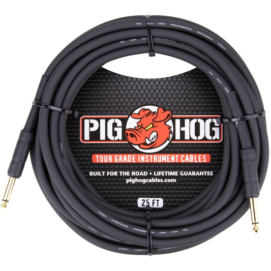 Pig Hog 1/4" to 1/4" Instrument Cable - 25 Foot