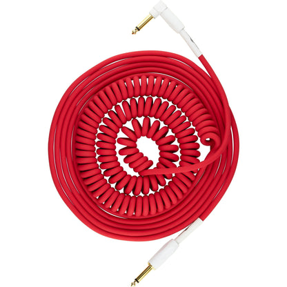 Pig Hog "Half Coil" Instrument Cable, 30 Foot, Candy Apple Red