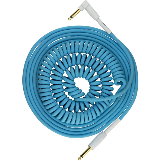 Pig Hog "Half Coil" Instrument Cable - 30 Foot - Daphne Blue