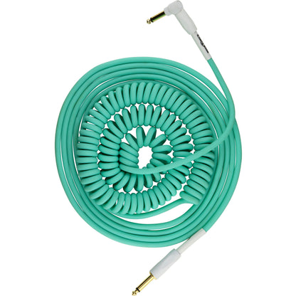 Pig Hog "Half Coil" Instrument Cable, 30 Foot, Seafoam Green