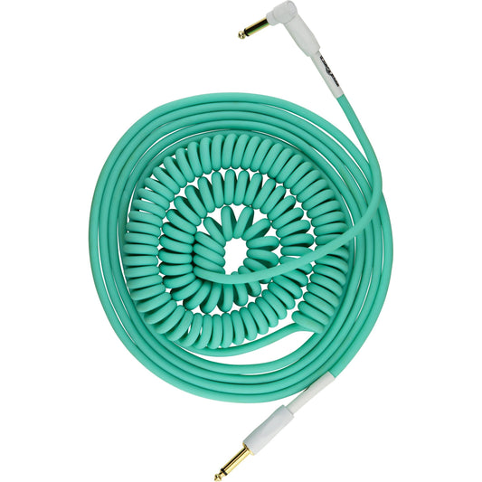 Pig Hog "Half Coil" Instrument Cable - 30 Foot - Seafoam Green