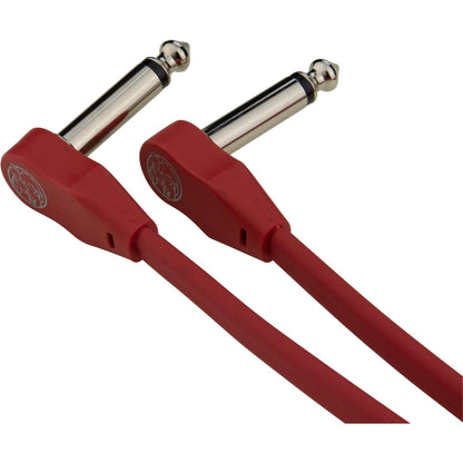 Pig Hog Lil Pigs 3 Foot Low Profile Patch Cables - 2 Pack - Candy Apple Red