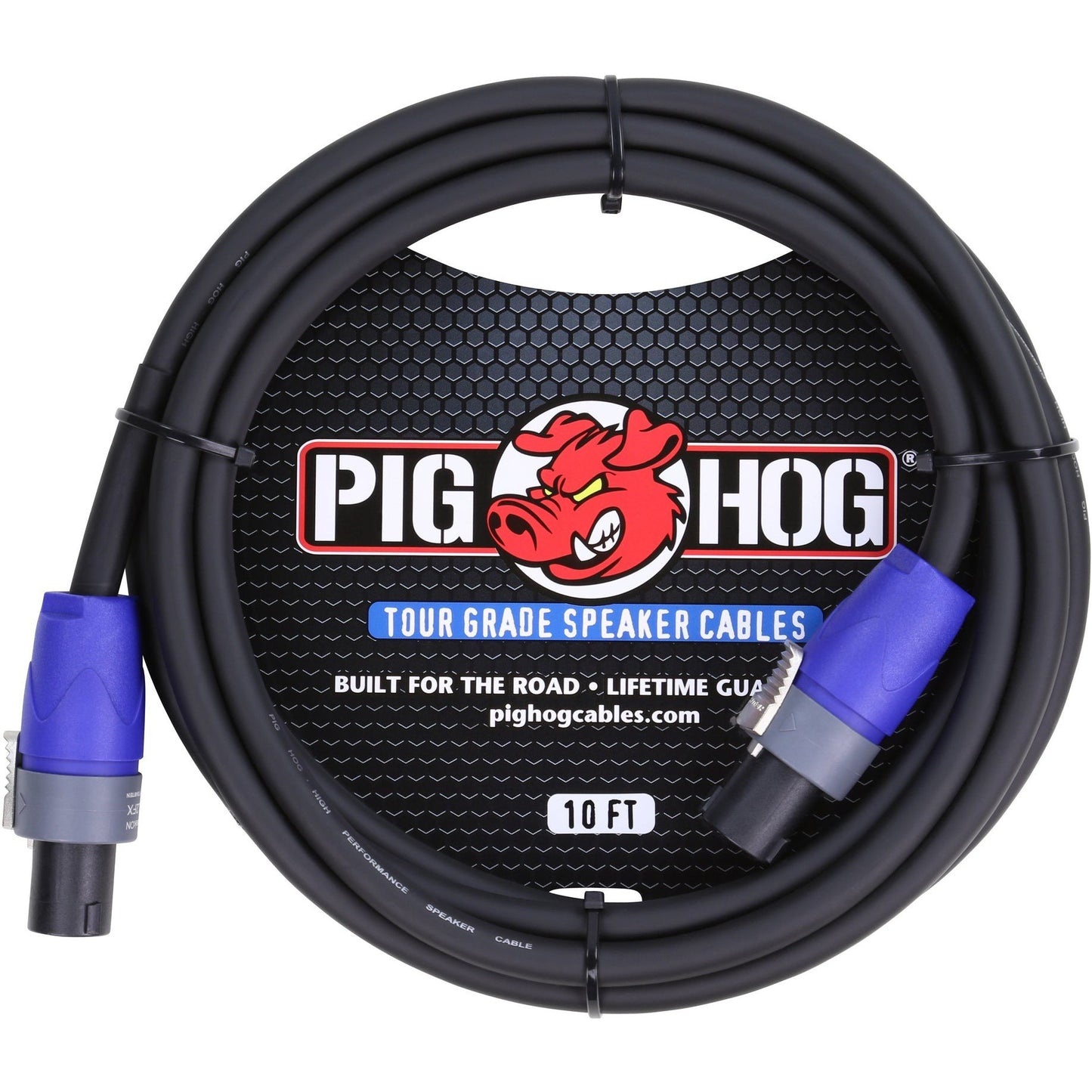 Pig Hog Speaker Cable, 10 Foot (14 Gauge Wire) - SPEAKON