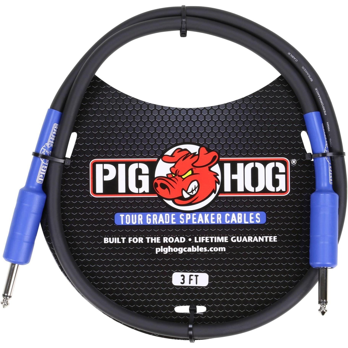 Pig Hog Speaker Cable (14 Gauge Wire) - 3 Foot