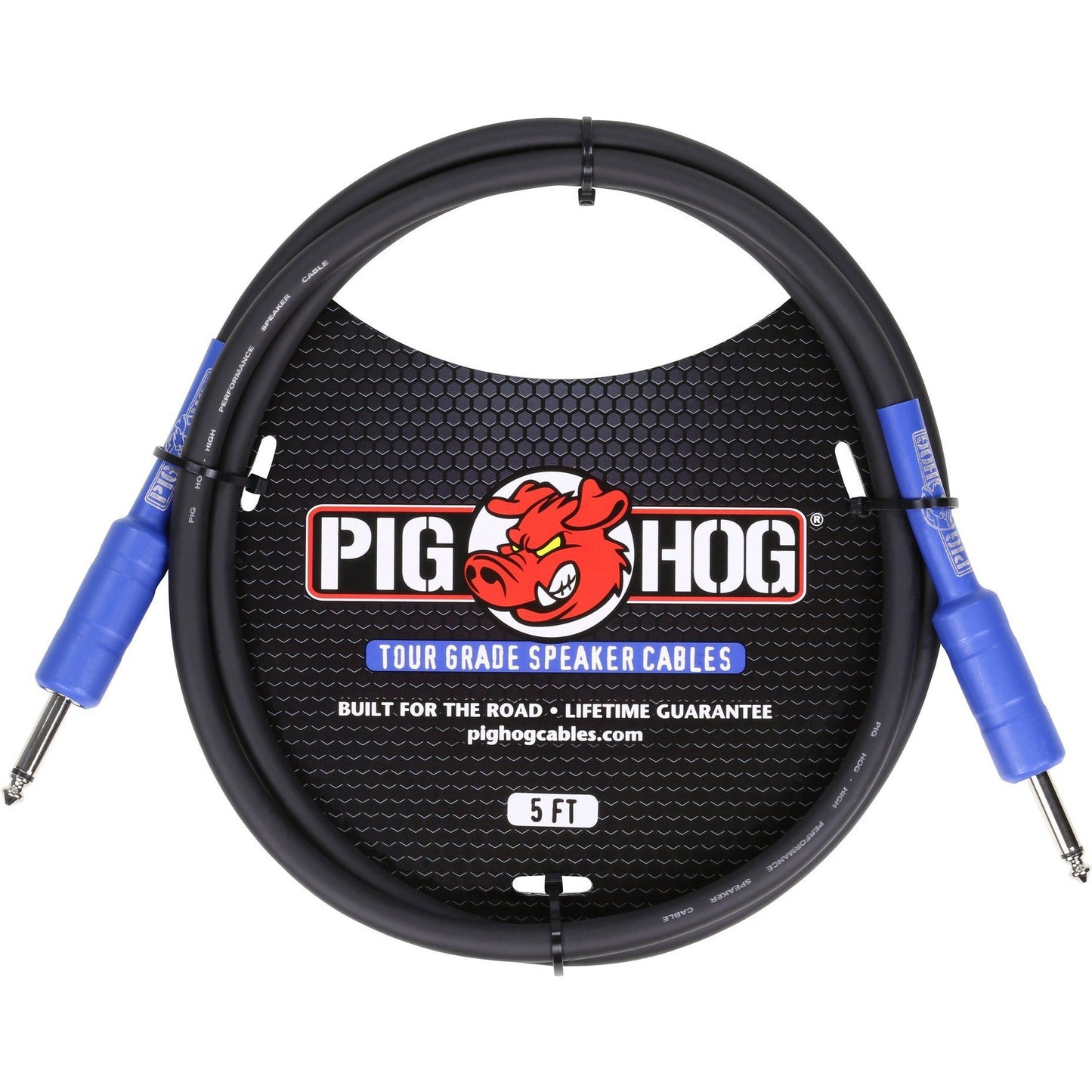 Pig Hog Speaker Cable, 5 Foot (14 Gauge Wire)