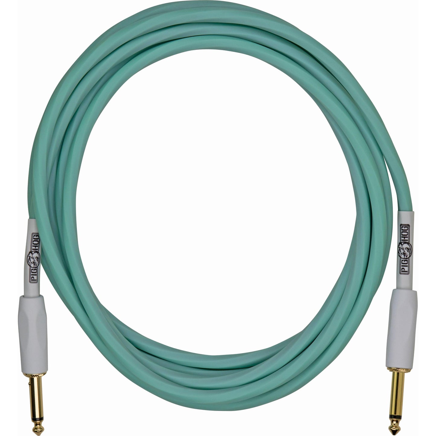 Pig Hog Hex Series Silent Cable - 10 Foot - Seafoam Green