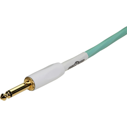 Pig Hog Hex Series Silent Cable - 10 Foot - Seafoam Green