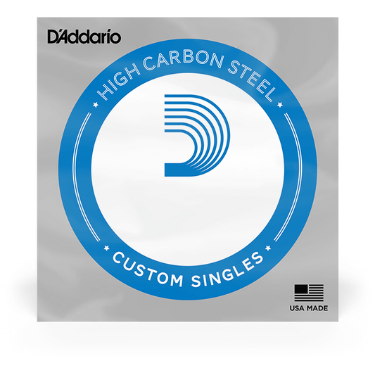 D'Addario Plain Steel Single String – 0.019