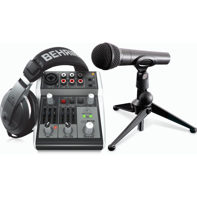 Behringer Podcastudio 2 USB Recording Package