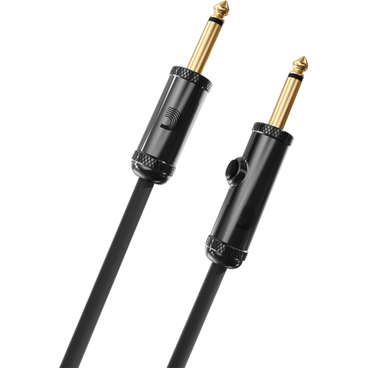D'Addario Circuit Breaker Instrument Cable w/ Momentary Mute – 20 Foot