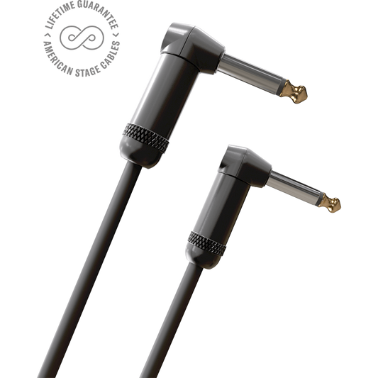 D'Addario American Stage Instrument Cable – Dual Right Angle – 20 Foot