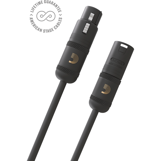 D'Addario American Stage Series Microphone Cable – XLR Male to XLR Female – 5 Foot