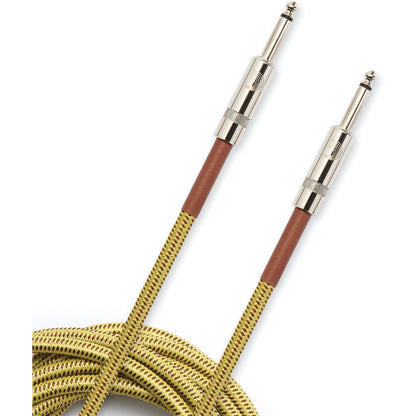 D'Addario Custom Series Braided Instrument Cable, Tweed, 10'