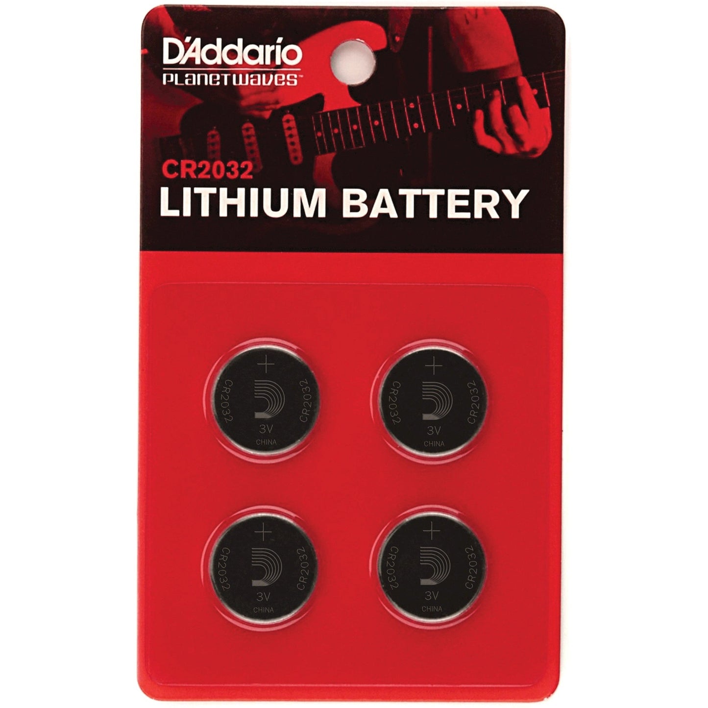 D'Addario Lithium Battery, 4-Pack