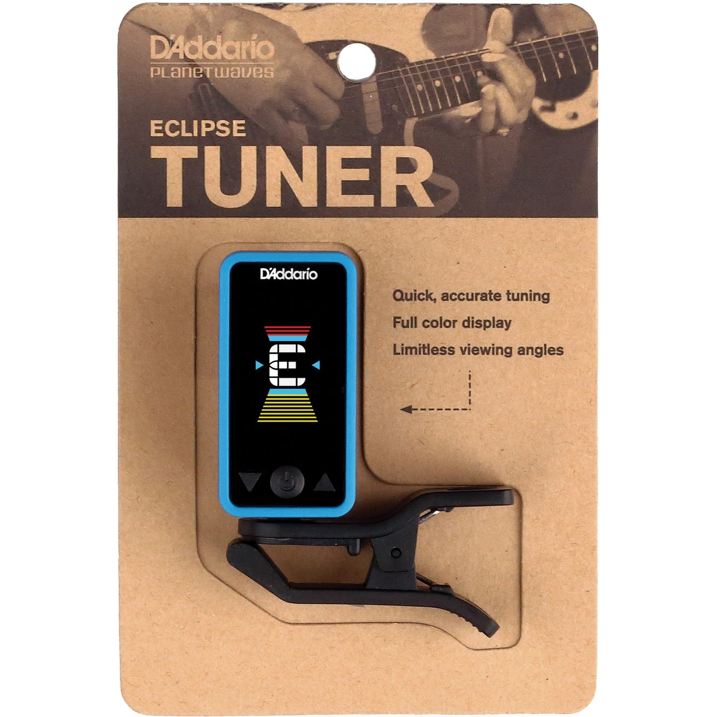 D'Addario Eclipse Headstock Tuner, Blue