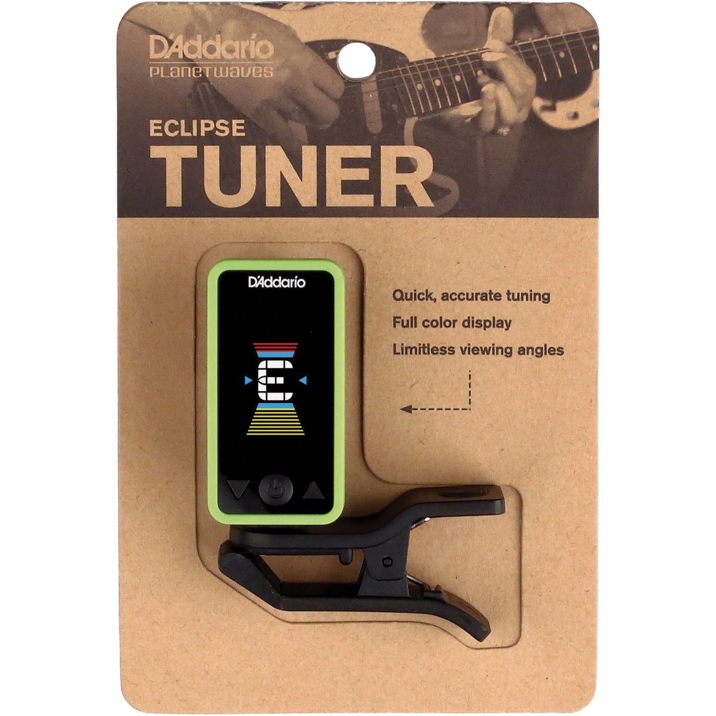 D'Addario Eclipse Headstock Tuner, Green