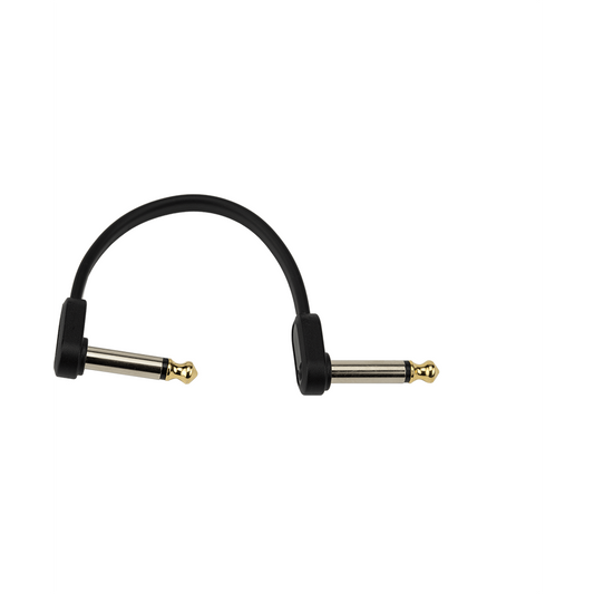 D'Addario Flat Patch Cable – Dual Offset Right Angle – 4" (2 Pack)
