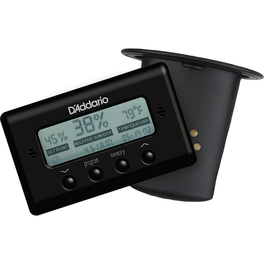 D'Addario Acoustic Guitar Humidifier w/Digital Humidity & Temperature Sensor
