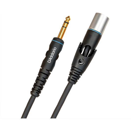 D'Addario Custom Series Microphone Cable – XLR Male to 1/4" – 5 Foot