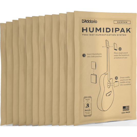 D'Addario Two-Way Humidification Replacement (12 Pack)