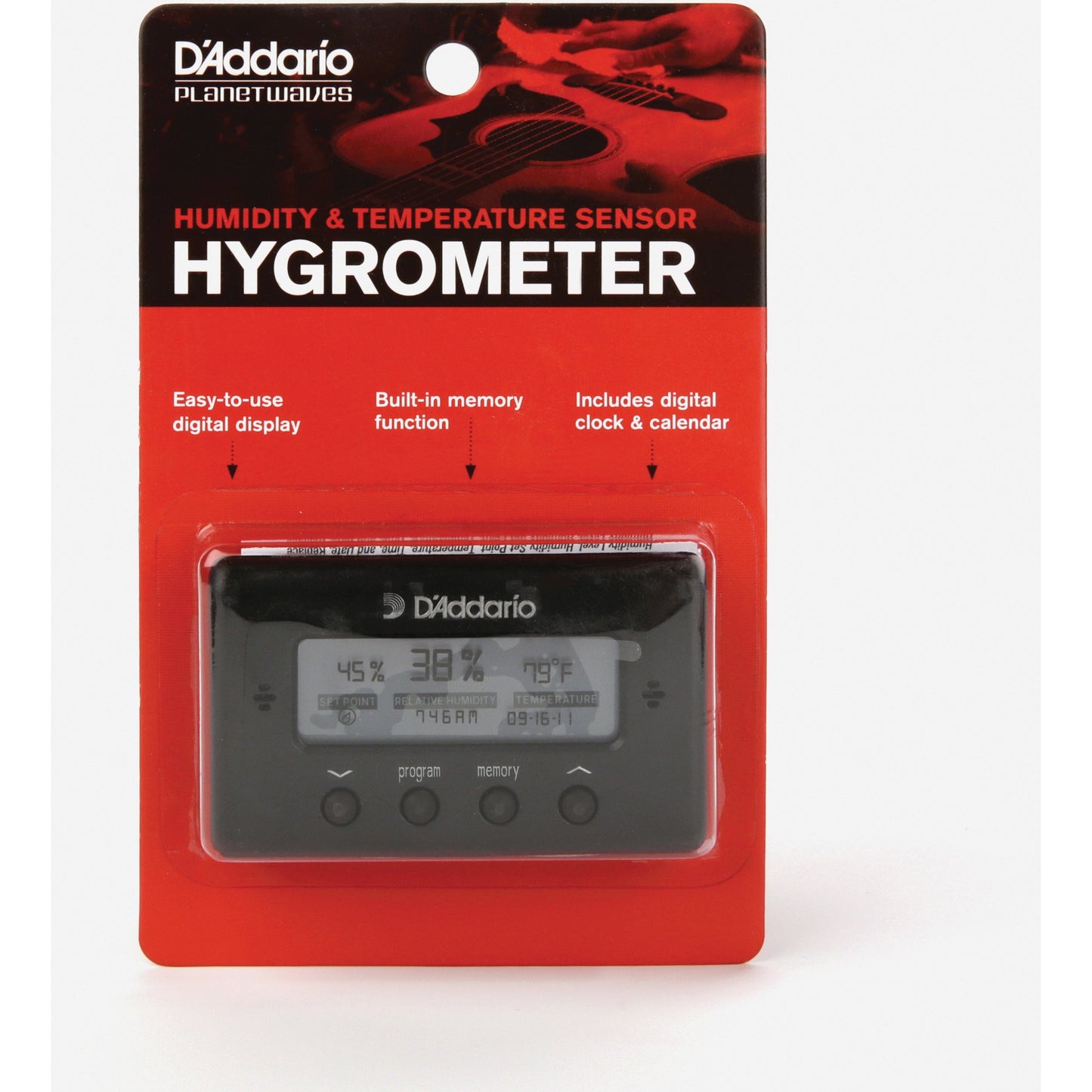 D'Addario Hygrometer Humidity And Temperature Sensor