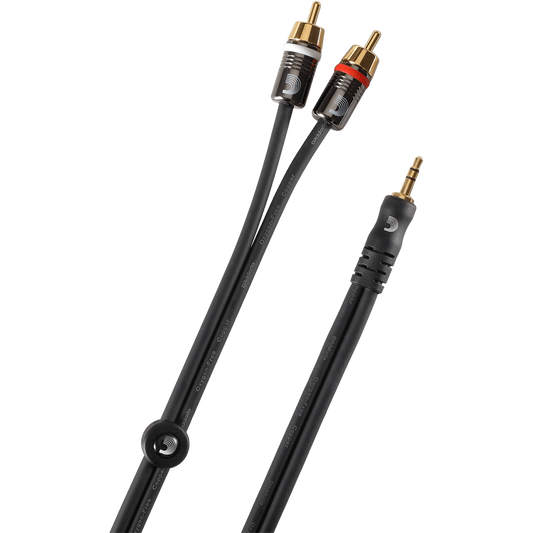 D'Addario Dual RCA to Stereo Mini Cable – 5 Foot