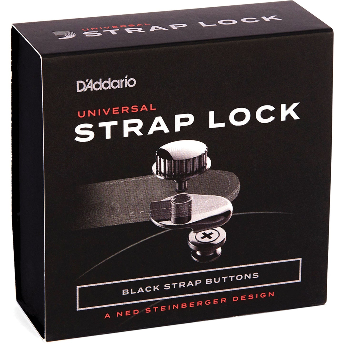 D'Addario Universal Strap Lock System, Black