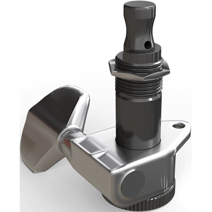 D'Addario Auto-Trim Locking Tuning Machines – 3-a-Side – Chrome
