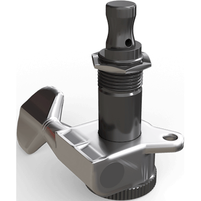 D'Addario Auto-Trim Locking Tuning Machines – 6-In-Line – Chrome