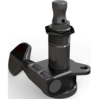 D'Addario Auto-Trim Locking Tuning Machines – 6-In-Line – Black
