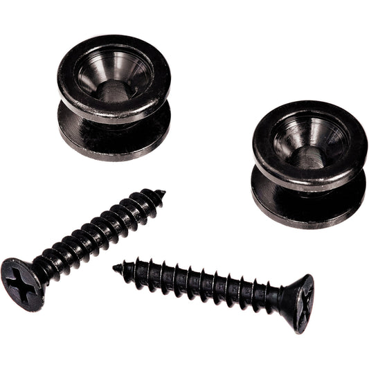 D'Addario Solid Brass End Pins - Black (Pair)