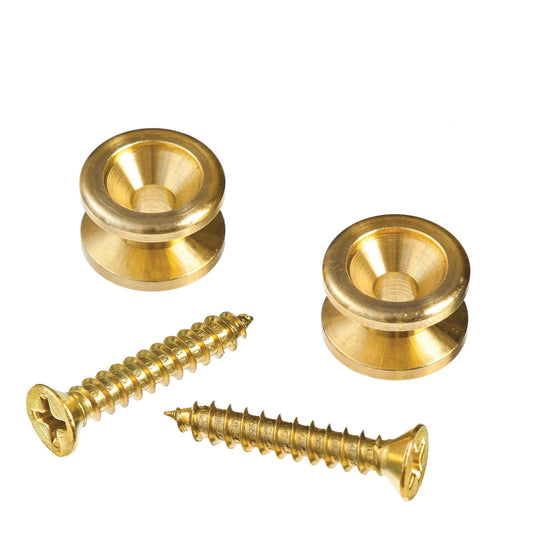 D'Addario Solid Brass End Pins - Brass (Pair)