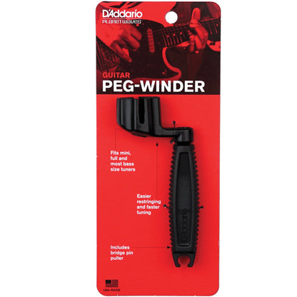 D'Addario Ergonomic Guitar Peg Winder