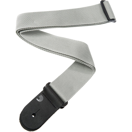 D'Addario Polypropylene Guitar Strap, Silver