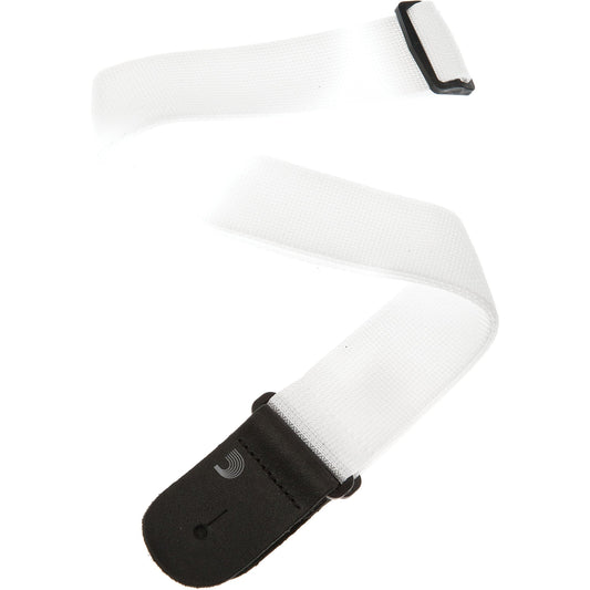 D'Addario Polypropylene Guitar Strap, White