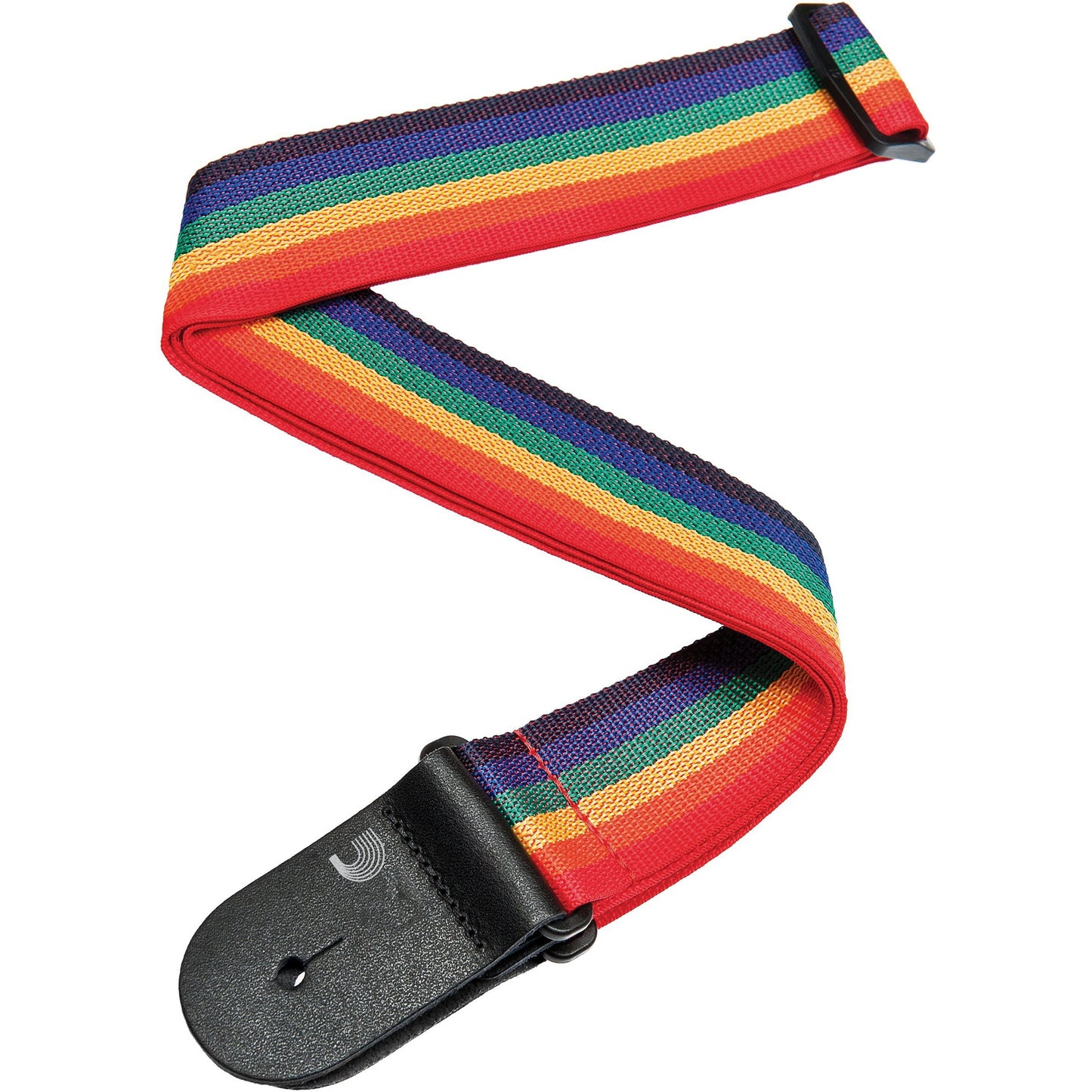 D'Addario Polypropylene Guitar Strap, Rainbow