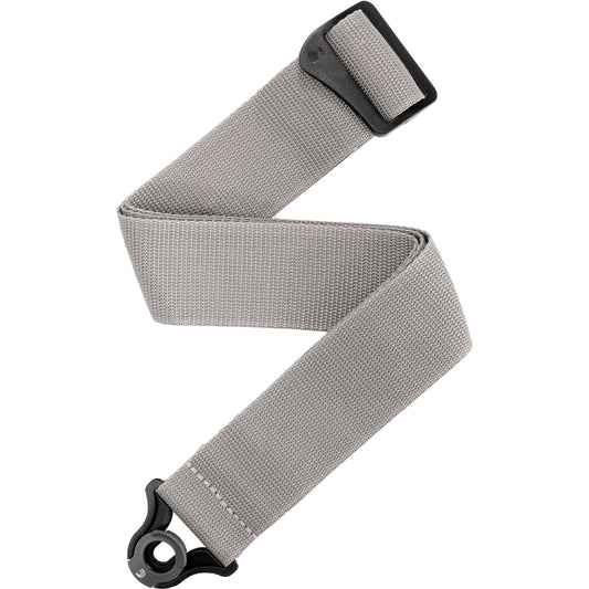 D'Addario Auto Lock Polypro Guitar Strap, Silver