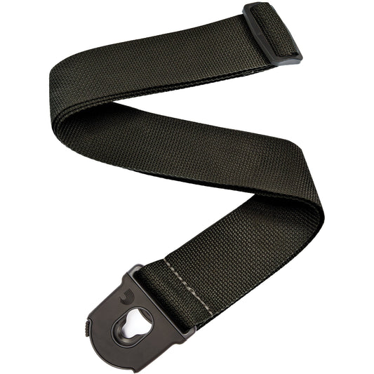 D'Addario Planet Lock Guitar Strap, Polypropylene, Black