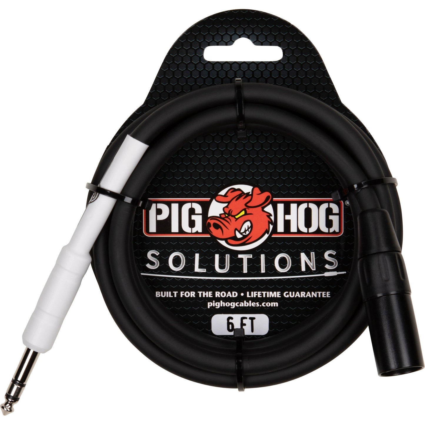 Pig Hog Solutions - 1/4" (Male) TRS to XLR (Male) Balanced Cable - 6 Foot