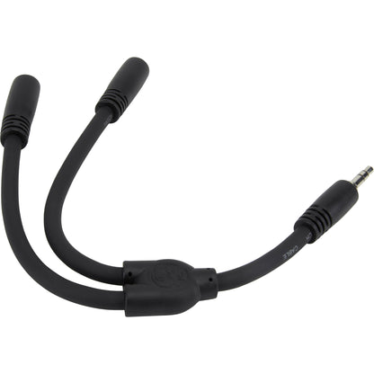 Pig Hog Solutions - Y Cable 3.5mm (Male) TRS to Dual 3.5mm (Female) - 6 Inch