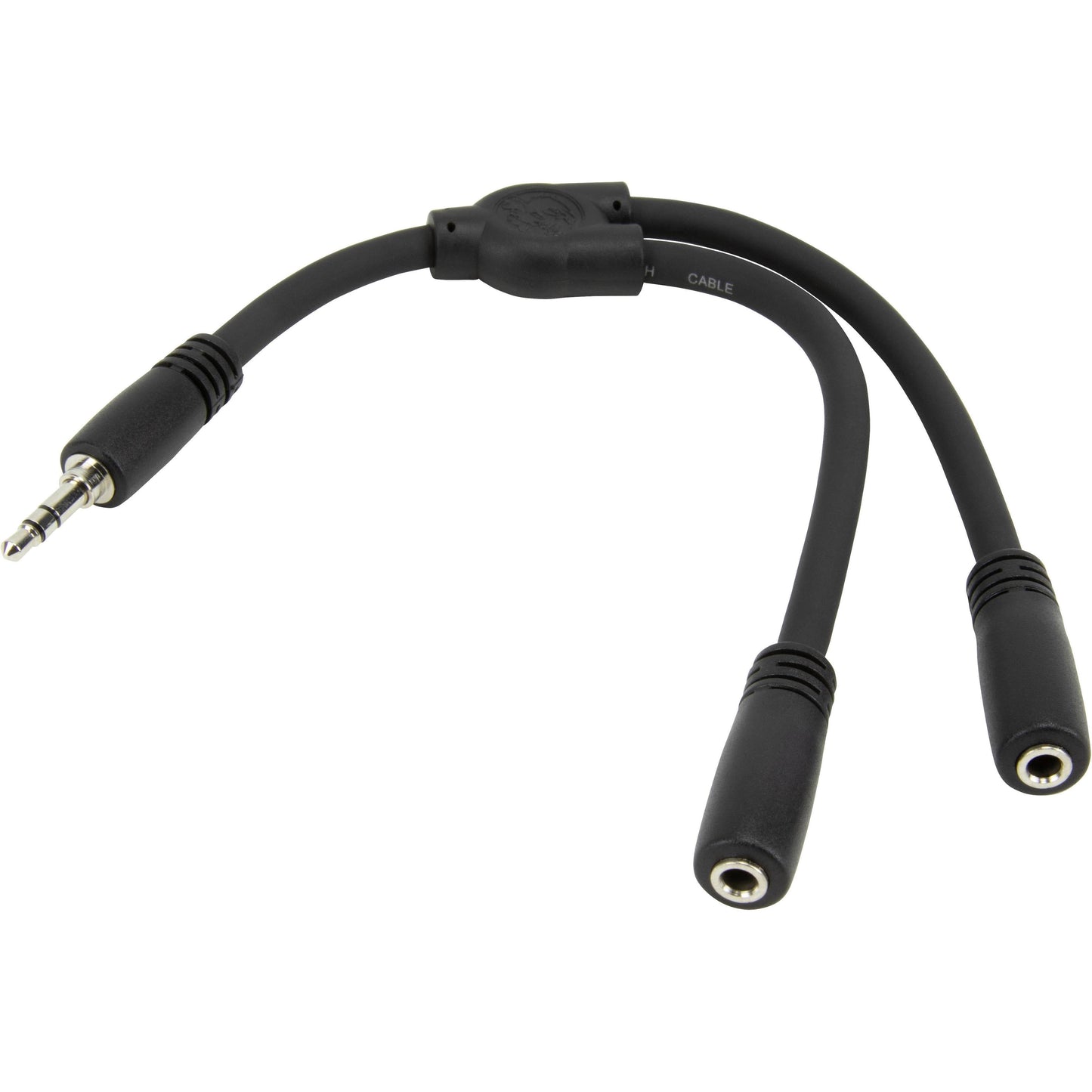 Pig Hog Solutions - Y Cable 3.5mm (Male) TRS to Dual 3.5mm (Female) - 6 Inch