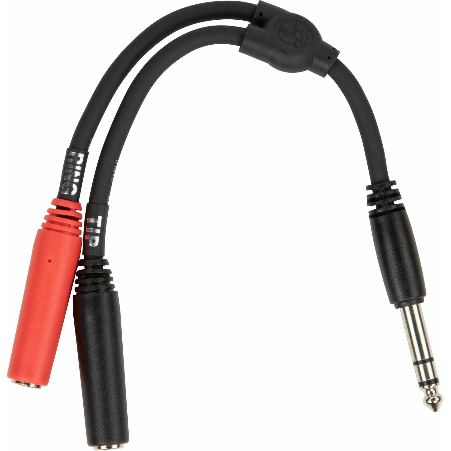 Pig Hog Solutions - Y Cable 1/4" (Male) TRS to Dual 1/4" (Female) Mono - 6 Inch