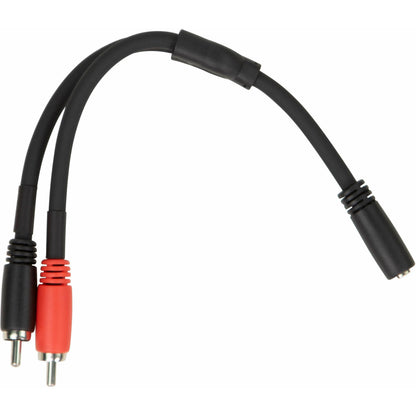 Pig Hog Solutions - Y Cable 3.5mm (Female) TRS to Dual RCA (Male) - 6 Inch
