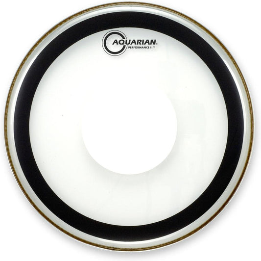 Aquarian Performance II – Batter Bass Drumhead – Clear (with Power Dot) – 20″ (PFPD20B)