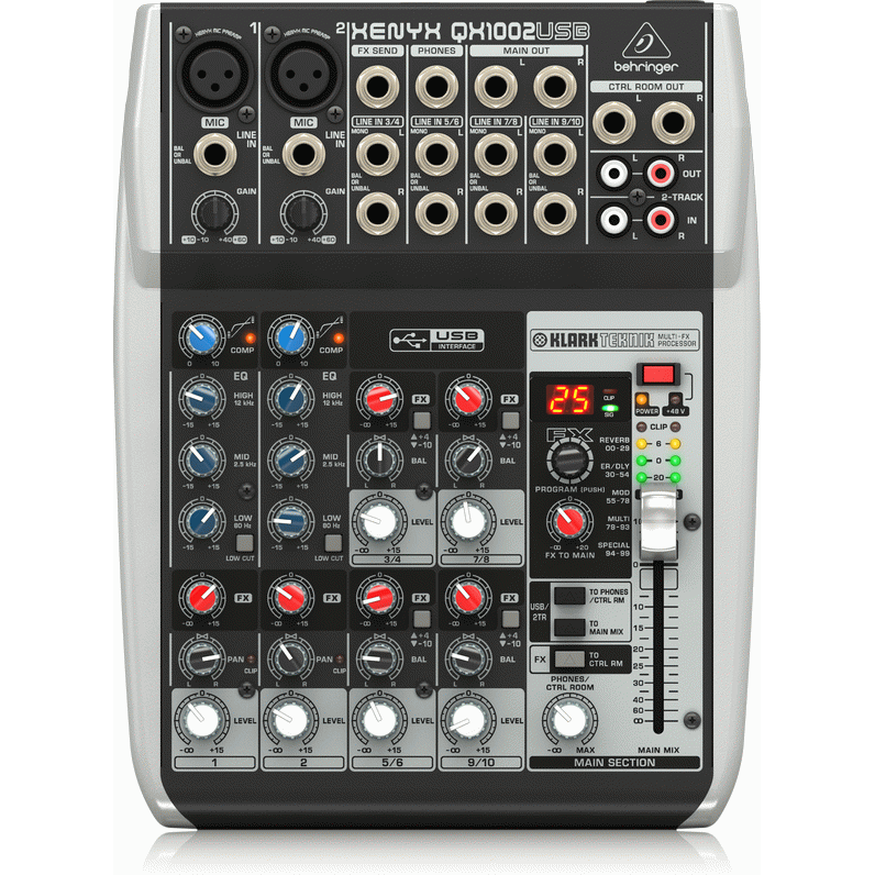 Behringer XENYX QX1002USB Mixer