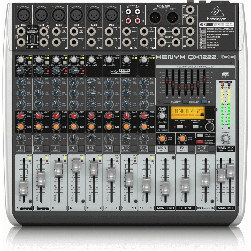 Behringer XENYX QX1222USB Mixer