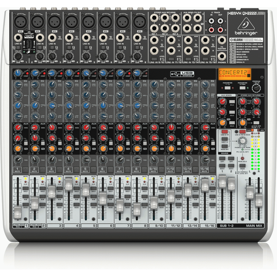 Behringer XENYX QX2222USB Mixer