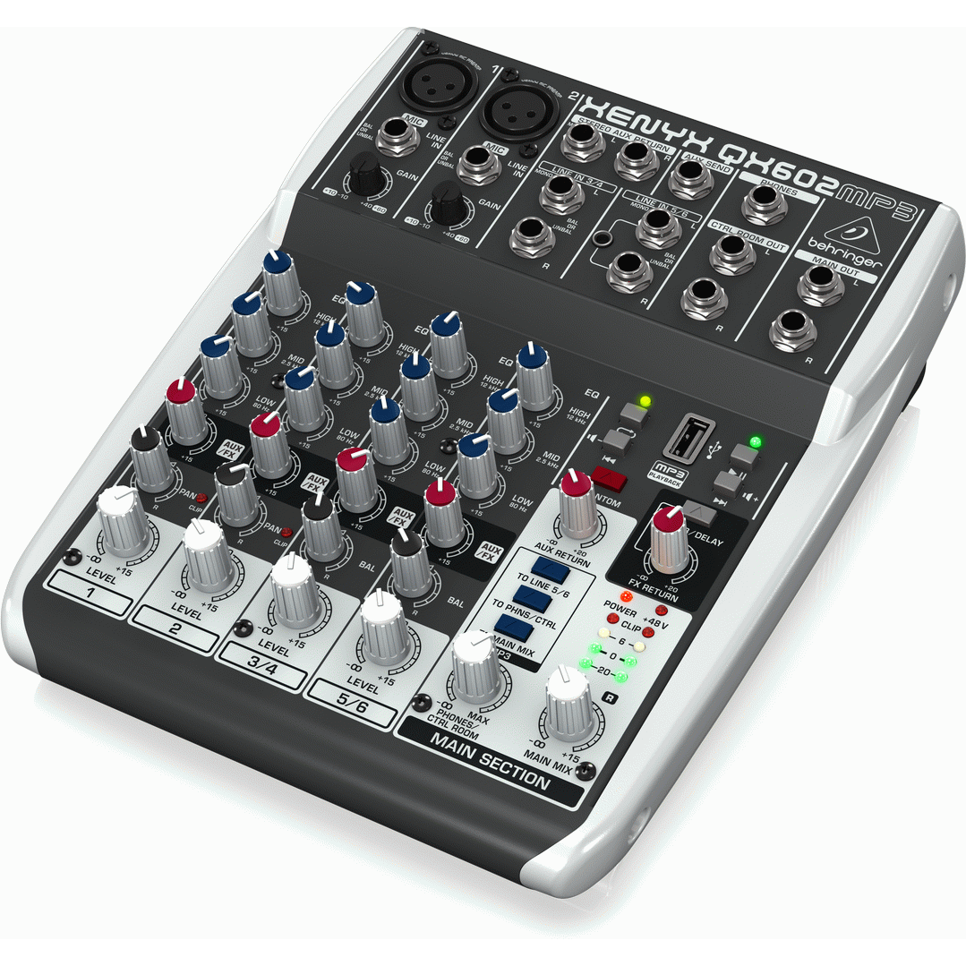 Behringer XENYX QX602MP3 Mixer