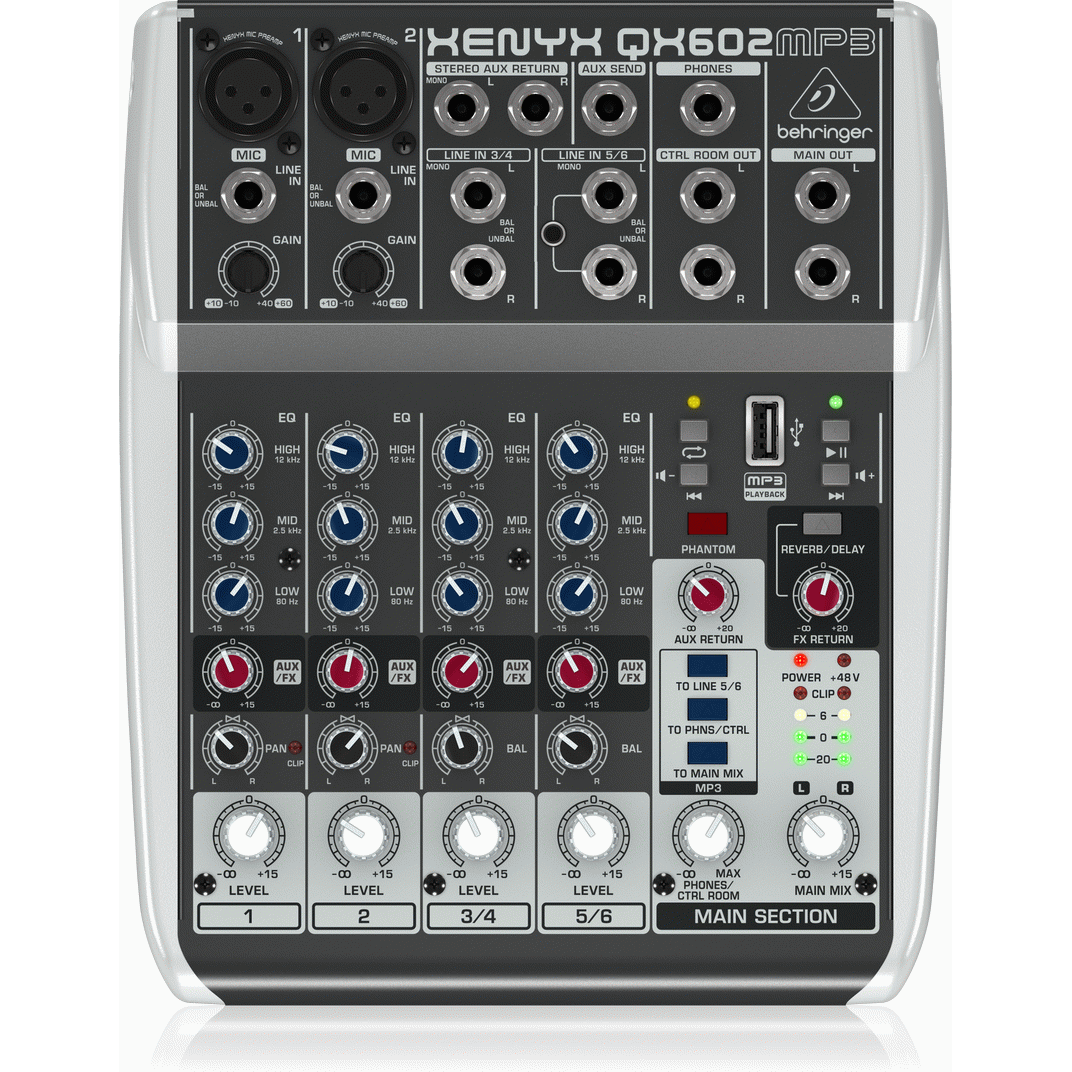 Behringer XENYX QX602MP3 Mixer