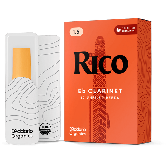 Rico by D'Addario Eb Clarinet Reeds – Strength 1.5 (10 Pack)